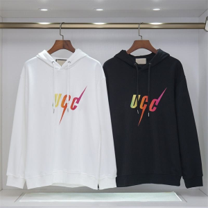 25th New Winter Autumn Lightning Men's and Women's Matching Letter-Print Loose Hooded Sweatshirt